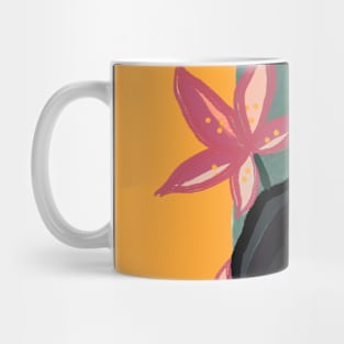 Pink toucan bird with background Mug